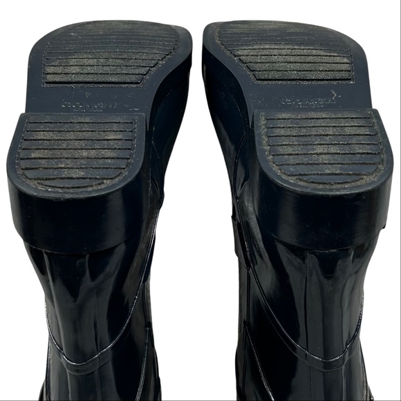Coach Lester Dark Blue Rubber Mid-Calf Rain Gardening Boot Size 9B - Picture 8 of 10